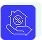 Hand house icon